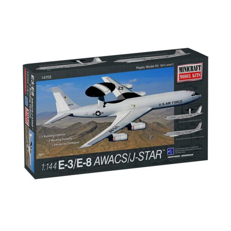 Minicraft Maqueta E-3 / E-8 Awacs / Jstar 3 Minicraft Maqueta E-3 / E-8 Awacs / Jstar