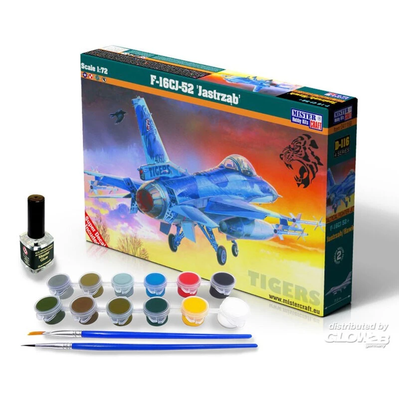 Mistercraft Maqueta F-16CJ-52 + Jastrzab / Hawk SUPER CONJUNTO 3 Mistercraft Maqueta F-16CJ-52 + Jastrzab / Hawk SUPER CONJUNTO
