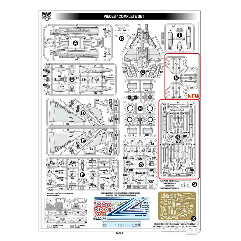 Modelsvit Maqueta Mirage 4000 (con 3 Nuevos Armamentos De Bebederos) 4 Modelsvit Maqueta Mirage 4000 (con 3 Nuevos Armamentos De Bebederos) - Imagen 2