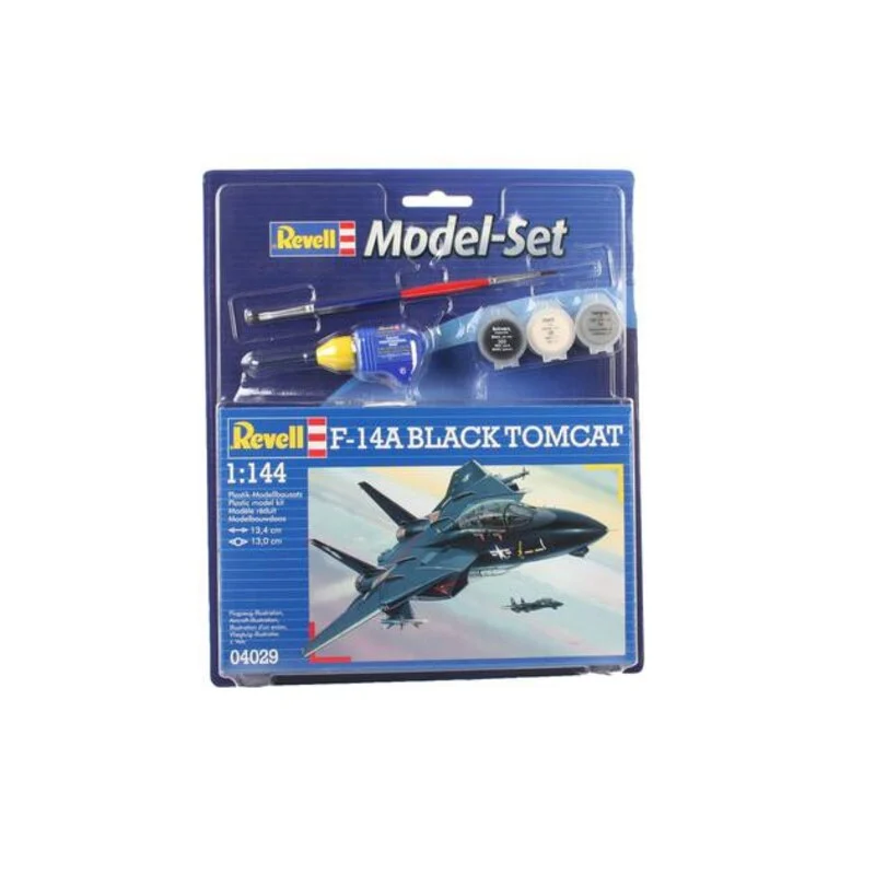 Revell Maqueta F14A Tomcat Black Model Set - Box Containing The Model, Paints, Brush And Glue 4 Revell Maqueta F14A Tomcat Black Model Set - Box Containing The Model, Paints, Brush And Glue - Imagen 2