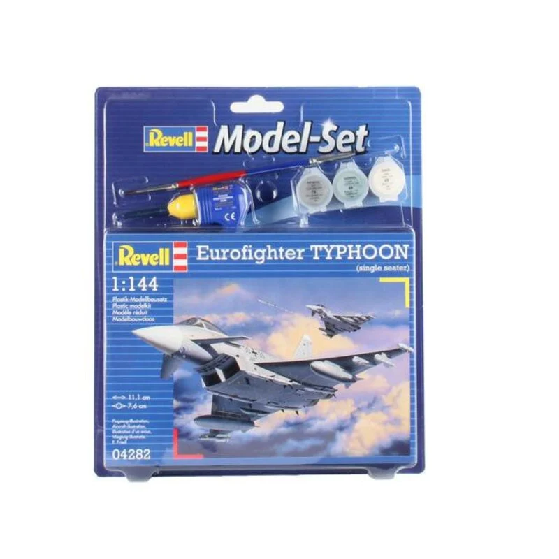 Revell Maqueta Eurofighter Typhoon Set - Box Containing The Model, Paints, Brush And Glue 4 Revell Maqueta Eurofighter Typhoon Set - Box Containing The Model, Paints, Brush And Glue - Imagen 2