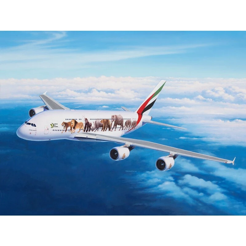 Revell Maqueta Airbus A380-800 Emirates "Wild L 8 Revell Maqueta Airbus A380-800 Emirates "Wild L - Imagen 6