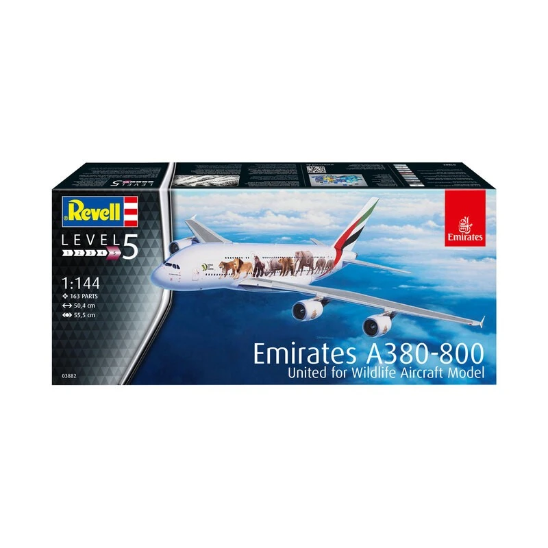 Revell Maqueta Airbus A380-800 Emirates "Wild L 10 Revell Maqueta Airbus A380-800 Emirates "Wild L - Imagen 8
