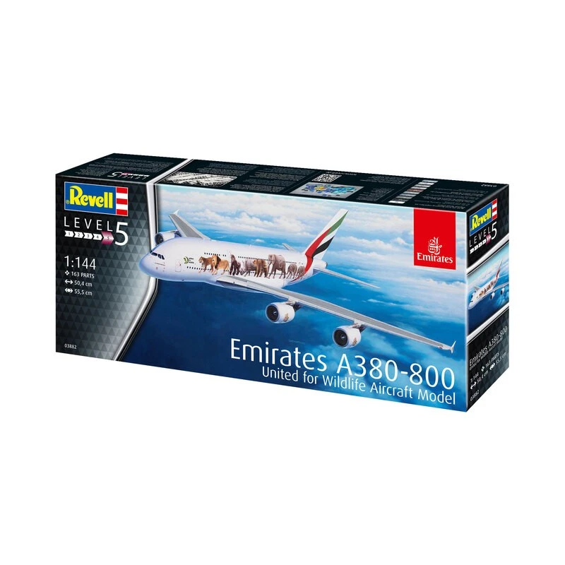 Revell Maqueta Airbus A380-800 Emirates "Wild L 11 Revell Maqueta Airbus A380-800 Emirates "Wild L - Imagen 9