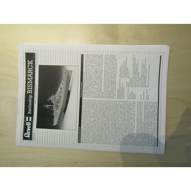 Revell Maqueta 1:350 Battleship Bismarck 18 Revell Maqueta 1:350 Battleship Bismarck - Imagen 16