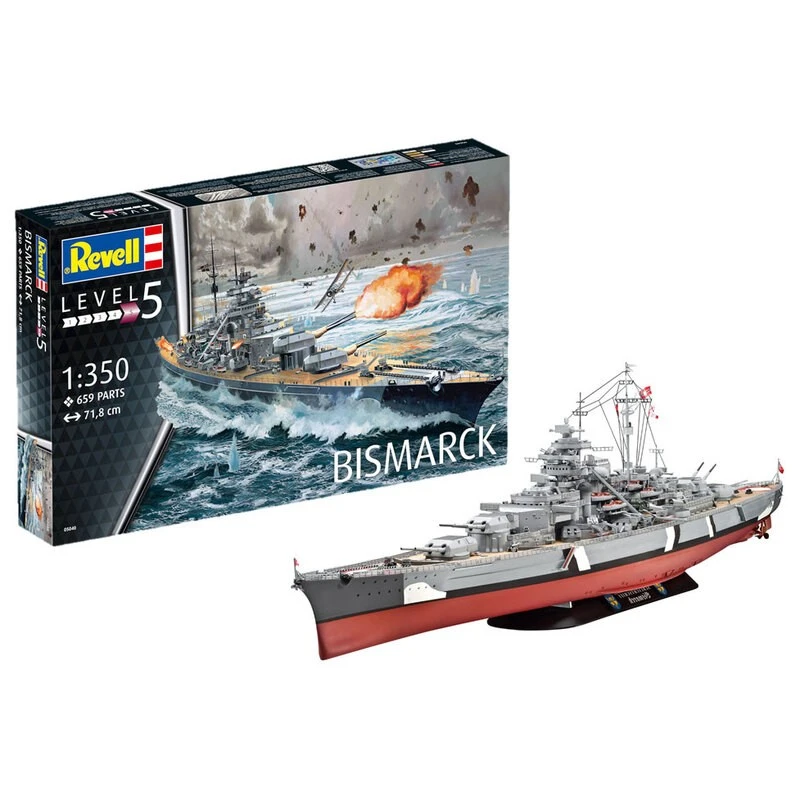 Revell Maqueta 1:350 Battleship Bismarck 3 Revell Maqueta 1:350 Battleship Bismarck