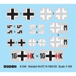 Roden Maqueta Heinkel He111 H-16/-20 -Maquetas de aviones 1/72 Ventas roden 1070344 heinkel he111 h 16 20 2