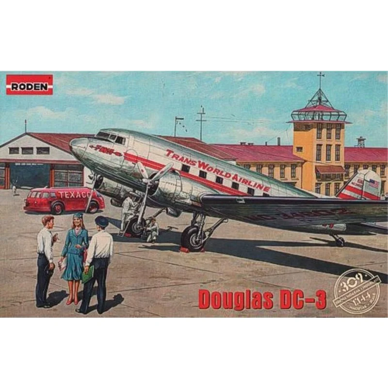 Roden Maqueta Douglas DC- 3 Trans World Airlines, A Finales De 1930 3 Roden Maqueta Douglas DC- 3 Trans World Airlines, A Finales De 1930