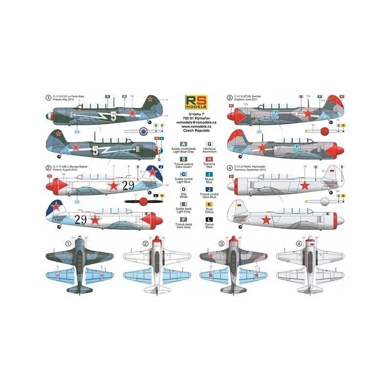 RS Models Maqueta Modelos Rs 92168 Yak-11 / C-11 1/72 Alces 4 RS Models Maqueta Modelos Rs 92168 Yak-11 / C-11 1/72 Alces - Imagen 2