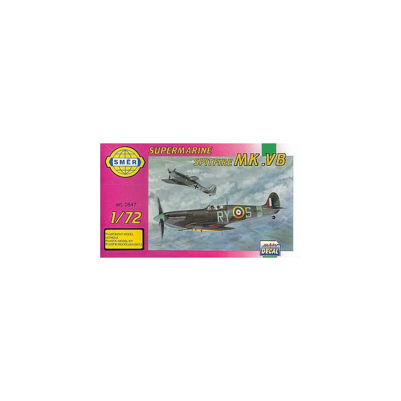 Smer Maqueta Supermarine Spitfire Mk.VB Decals RAF 3 Smer Maqueta Supermarine Spitfire Mk.VB Decals RAF