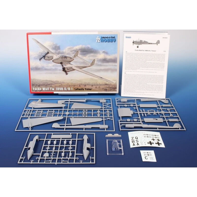 Special Hobby Maqueta Focke Wulf Fw 189B Uhu Trainer 3 Special Hobby Maqueta Focke Wulf Fw 189B Uhu Trainer - Imagen 2
