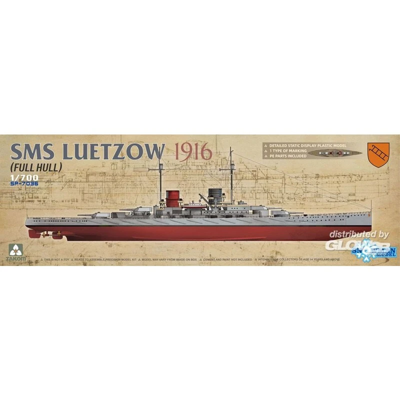 Takom Maqueta Sms Luetzow 1916 (casco Completo) 3 Takom Maqueta Sms Luetzow 1916 (casco Completo)