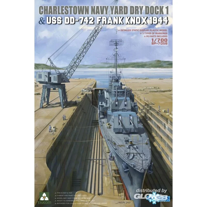 Takom Maqueta Dock Seco 1 De Charlestown Navy Yard Y Uss Dd-742 Frank Knox 1944 3 Takom Maqueta Dock Seco 1 De Charlestown Navy Yard Y Uss Dd-742 Frank Knox 1944