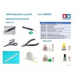 Tamiya Maqueta USN BB New Jersey 18 Tamiya Maqueta USN BB New Jersey -Maquetas de aviones 1/72 Ventas tamiya ta78028 usn bb new jersey 1 7