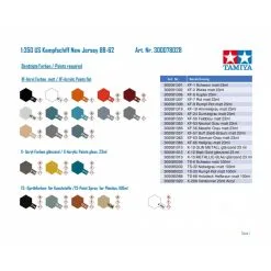 Tamiya Maqueta USN BB New Jersey 19 Tamiya Maqueta USN BB New Jersey -Maquetas de aviones 1/72 Ventas tamiya ta78028 usn bb new jersey 1 8