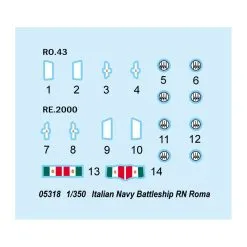 Trumpeter Maqueta Rn Roma 19 Trumpeter Maqueta Rn Roma -Maquetas de aviones 1/72 Ventas trumpeter 95t05318 rn roma 2