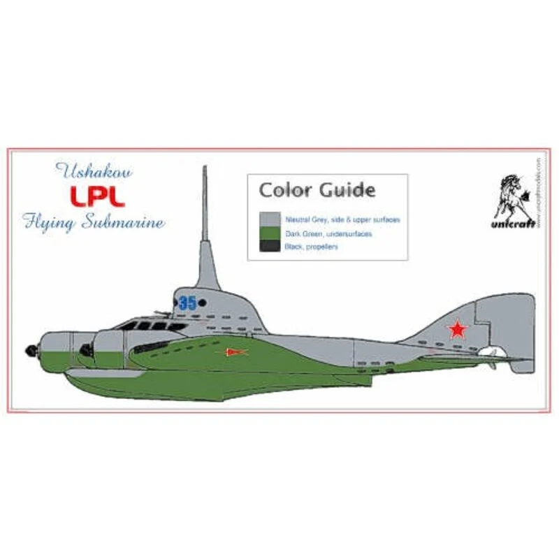 Unicraft Maqueta Ushakov LPL Ruso Segunda Guerra Mundial Proyecto Del Submarino Volar 4 Unicraft Maqueta Ushakov LPL Ruso Segunda Guerra Mundial Proyecto Del Submarino Volar - Imagen 2