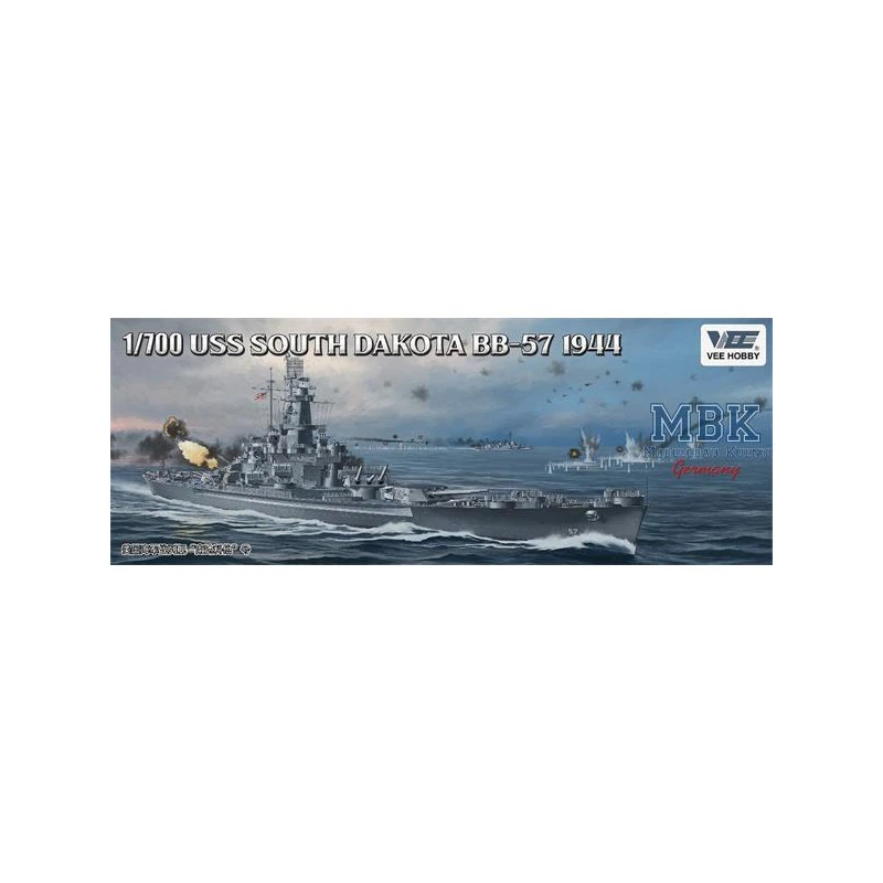 VEE HOBBY Maqueta USS Battleship South Dakota BB-57 1944 3 VEE HOBBY Maqueta USS Battleship South Dakota BB-57 1944