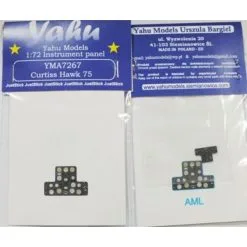 Yahu Models / 2/3/6 Hawk H-75A-4 Fotograbados Paneles De Instrumentos Curtiss 1 H-75A. De Colores. Listo Para Caber En Un Modelo (JustStick)